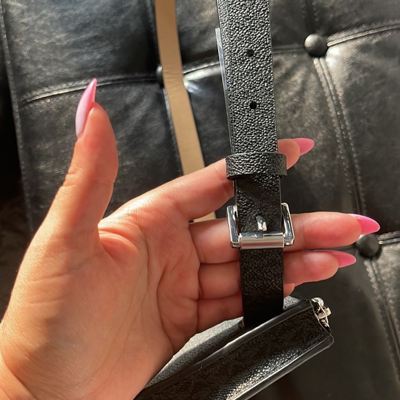 Michael Kors Pack Belt With Pull Chain, Black/Grey, LARGE - Picture 6 of 8